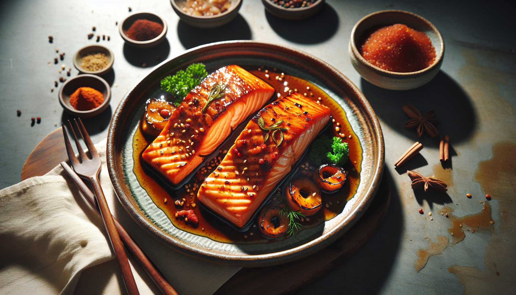 Gochujang Caramelized Salmon