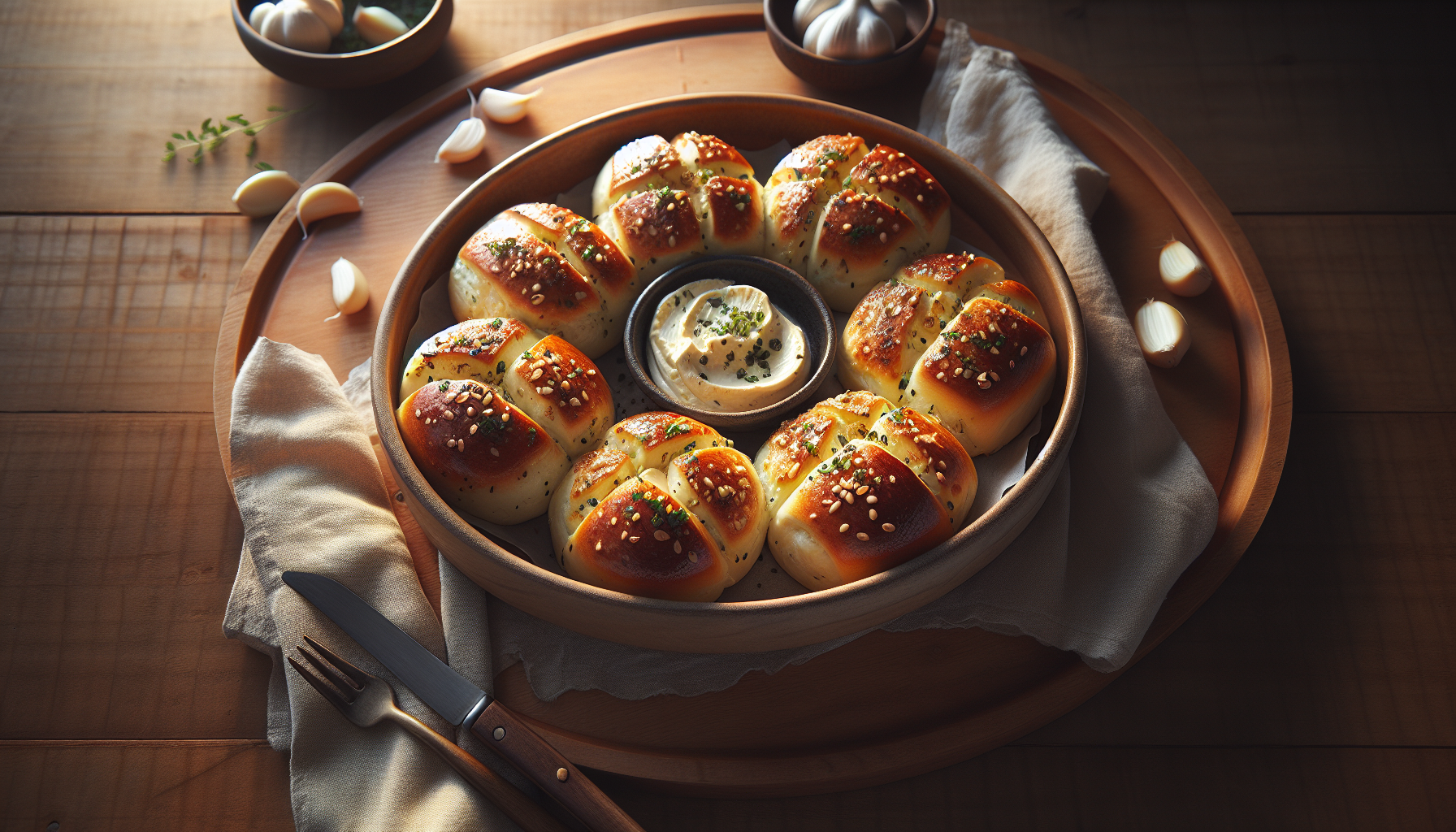 Korean Cream Cheese Garlic Bread