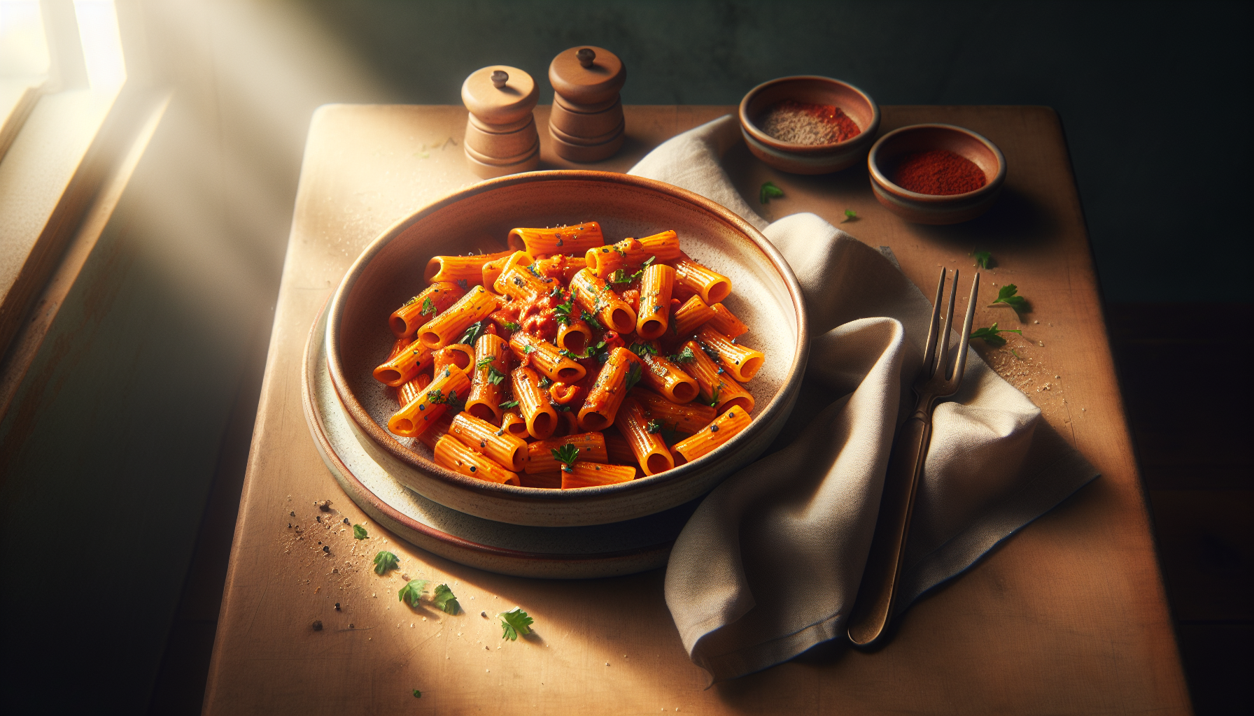 Spicy Vodka Rigatoni