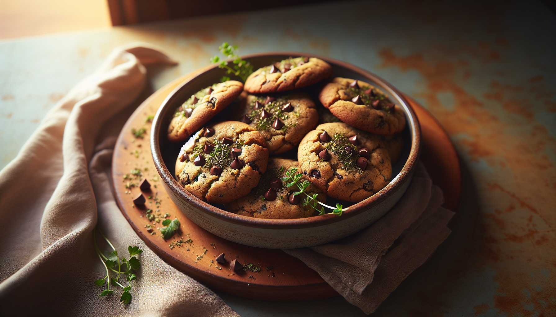 Tahini Chocolate Chip Cookies